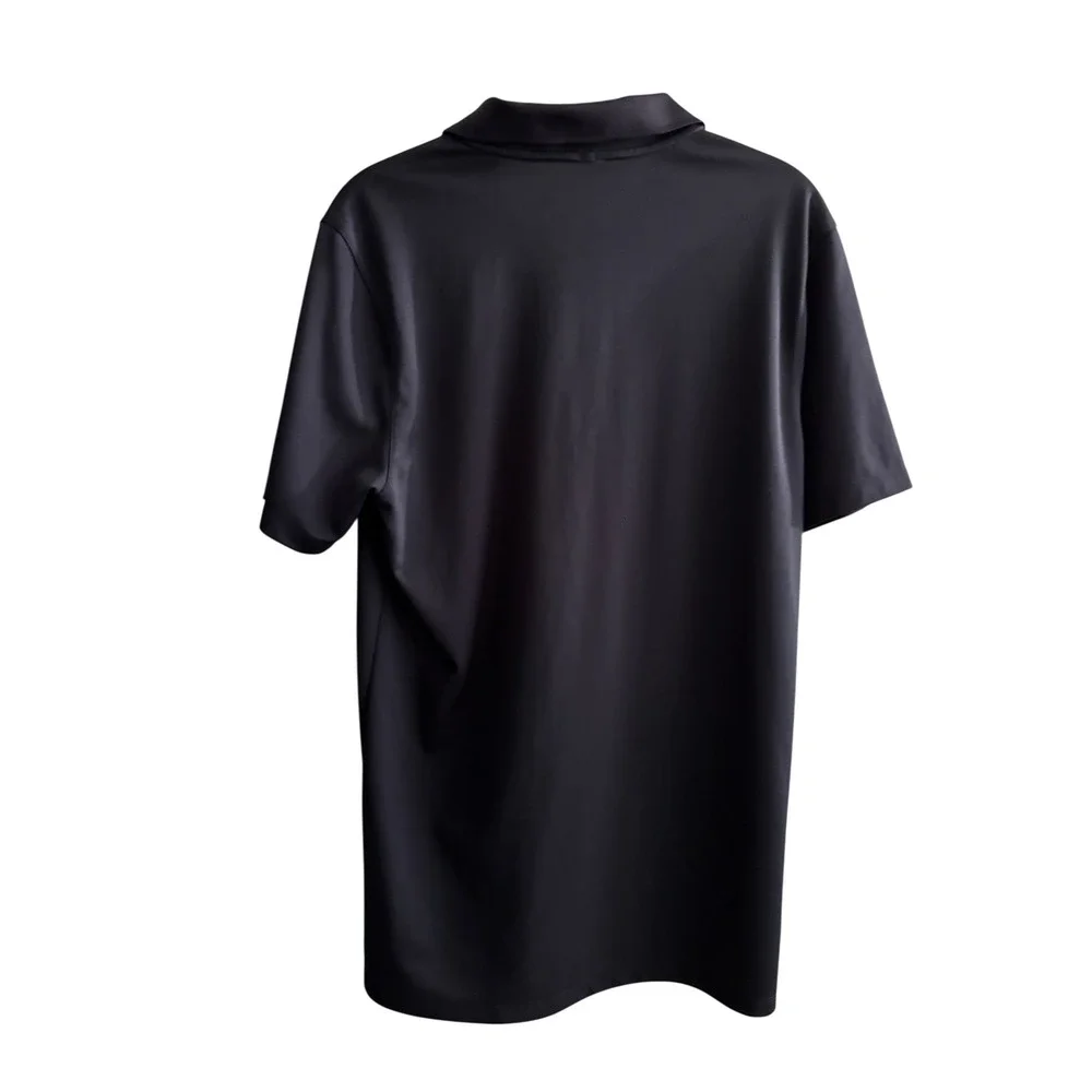 Nike Golf Mens Presidents Cup Dri-FIT Polo Shirt Black Small Standard Fit